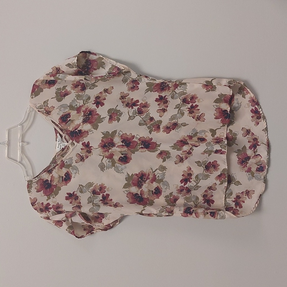 Krazy Kat Floral High Low Top Sz Med